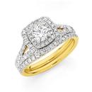 18ct-Gold-Diamond-Bridal-Ring-Set Sale