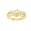 9ct-Gold-Diamond-Swirl-Crossover-Ring Sale