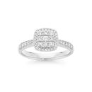 9ct-White-Gold-Diamond-Cluster-Ring Sale