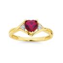 9ct-Gold-Created-Ruby-Diamond-Heart-Ring Sale