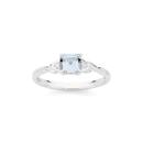 9ct-White-Gold-Aquamarine-Diamond-Ring Sale