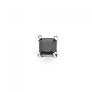 Steel-Black-CZ-Single-Stud-Earring Sale