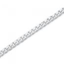 Silver-21cm-Solid-Curb-Bracelet Sale