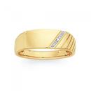 9ct-Gold-Diamond-Set-Mens-Ring Sale