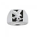 Silver-Onyx-Eagle-Guys-Ring Sale