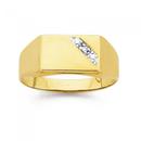 9ct-Gold-Diamond-Set-Gents-Signet-Ring Sale