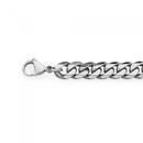 Stainless-Steel-22cm-Curb-Mens-Bracelet Sale