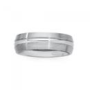 Steel-Matte-Centre-Ridge-Ring-Size Sale