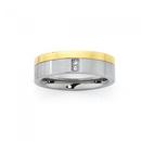Steel-Gold-Plate-Double-CZ-Ring Sale