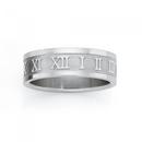 Stainless-Steel-Roman-Numeral-Mens-Ring Sale