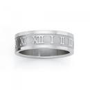 Steel-Roman-Numeral-Guys-Ring Sale