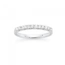 9ct-White-Gold-Diamond-Claw-Set-Band Sale