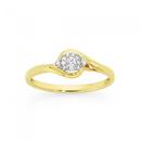 9ct-Gold-Diamond-Cluster-Ring Sale