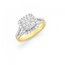 9ct-Gold-Diamond-Cluster-Ring Sale