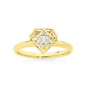 9ct-Gold-CZ-Open-Diamond-Shape-Ring Sale