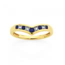 9ct-Gold-Sapphire-Diamond-Round-Brilliant-Cut-V-Ring Sale