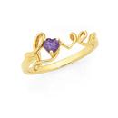 9ct-Gold-Amethyst-Love-Ring Sale