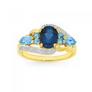9ct-Gold-London-Blue-Blue-Topaz-Multi-Swirl-Ring Sale