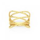 9ct-Gold-Triple-Cross-Over-Ring Sale