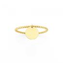 9ct-Gold-Twist-Stacker-Ring-with-Charm Sale