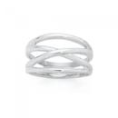 Silver-Crossover-Dress-Ring Sale