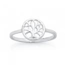 Silver-Round-Tree-Of-Life-Ring Sale