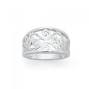 Silver-Filigree-Concave-Ring Sale
