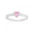 Sterling-Silver-Pink-Cubic-Zirconia-Heart-Channel-Set-Cubic-Zirconia-Ring Sale