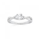 Sterling-Silver-Cubic-Zirconia-Solitaire-Twist-Ring Sale