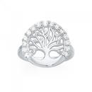 Silver-CZ-Tree-of-Life-Ring Sale