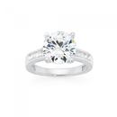 Silver-CZ-Solitaire-Dress-Ring Sale
