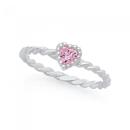 Silver-Pink-CZ-Heart-Friendship-Ring Sale