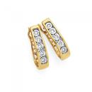 9ct-Gold-Diamond-Miracle-Set-Hoop-Earrings Sale