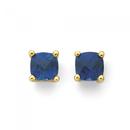 9ct-Gold-Created-Sapphire-Studs Sale