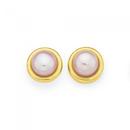 9ct-Gold-Pink-Cultured-Fresh-Water-Pearl-Stud-Earrings Sale