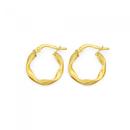 9ct-Gold-10mm-Twist-Hoop-Earrings Sale