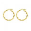 9ct-Gold-20mm-Twist-Hoop-Earrings Sale