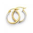 9ct-Gold-Two-Tone-Hoop-Earrings Sale