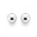 9ct-White-Gold-6mm-Polished-Ball-Stud-Earrings Sale