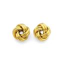 9ct-Gold-9mm-Love-Knot-Stud-Earrings Sale