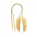 9ct-Gold-Leaf-Thread-Through-Earrings Sale