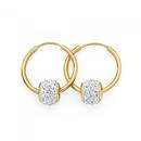 9ct-Gold-Crystal-Ball-Hoops Sale