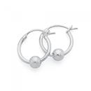 Silver-10mm-Ball-Hoop-Earrings Sale
