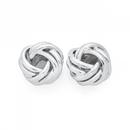 Silver-Large-Knot-Stud-Earrings Sale