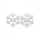 Silver-Snowflake-Stud-Earrings Sale