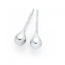 Silver-Tear-Drop-Hook-Earrings Sale