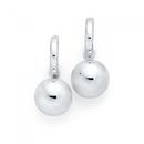 Silver-14mm-Ball-on-Hoop-Earring Sale
