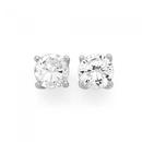 Silver-6mm-Cubic-Zirconia-Claw-Studs Sale
