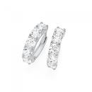 Sterling-Silver-Cubic-Zirconia-Huggies Sale