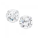 Silver-10mm-CZ-Claw-Stud-Earrings Sale